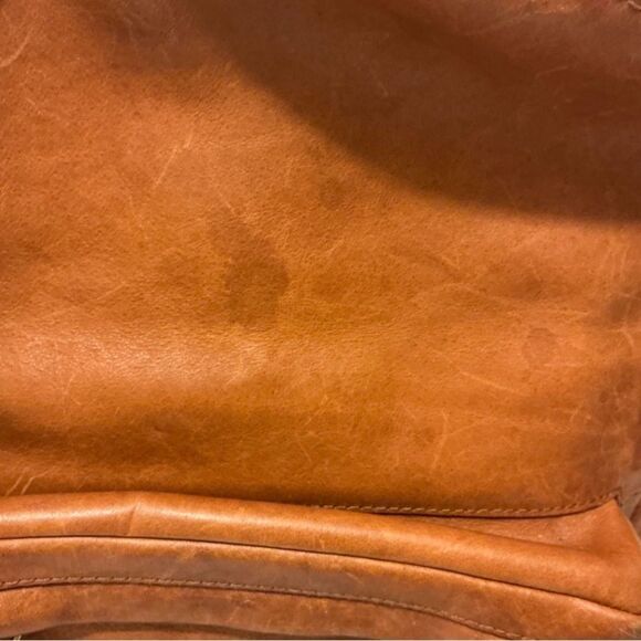 Madewell Large Lorimer Leather Backpack in English Saddle